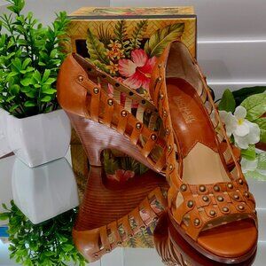 Michael Michael Kor's Women's Studded Wedge Sandals